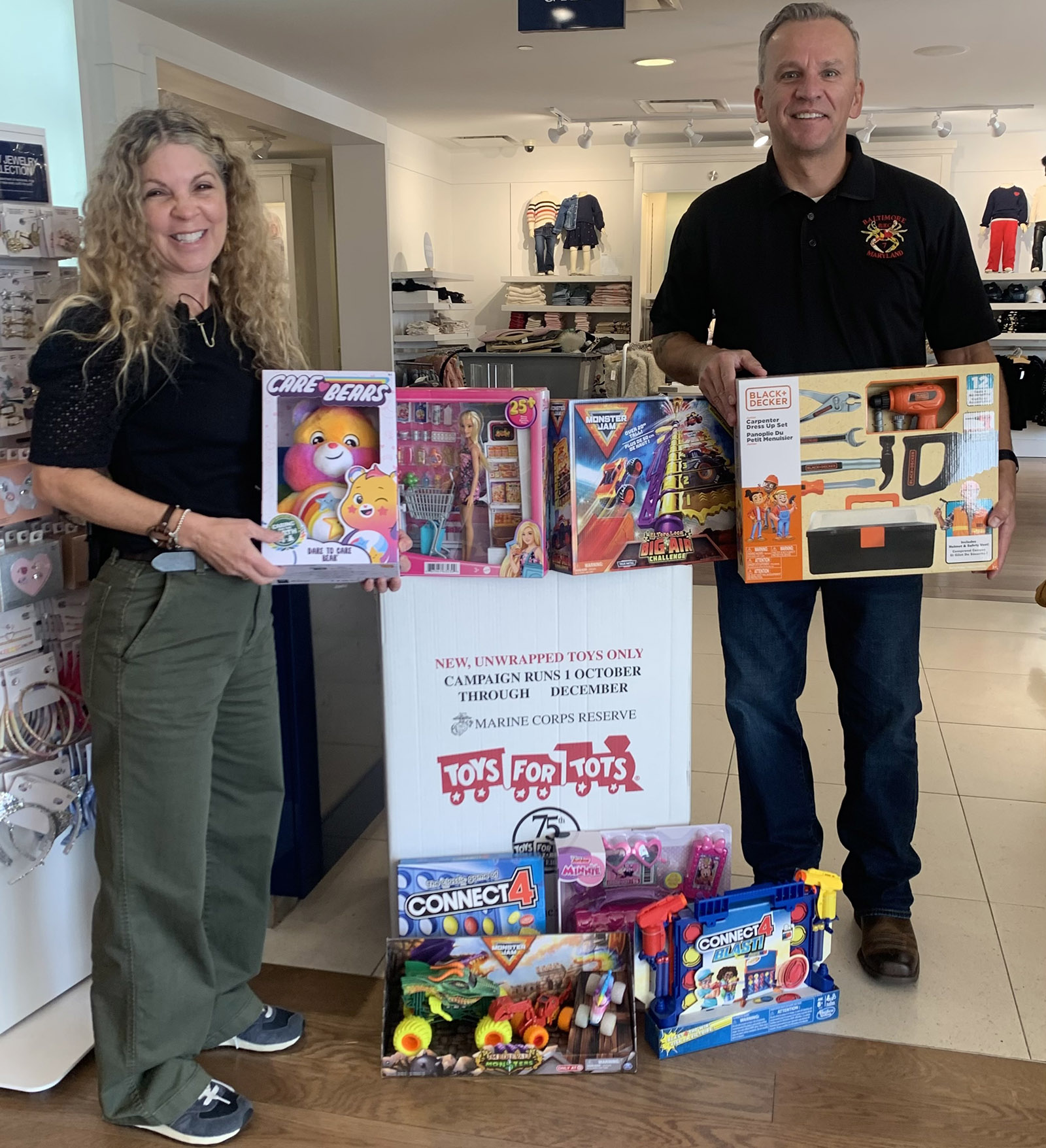 Marine Corps Toys for Tots donation